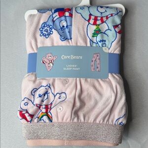 Care Bears Pink Lounge Pants with Holiday Accents